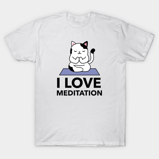 I Love Meditation T-Shirt by Jitesh Kundra